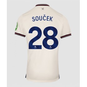 West Ham United Tomas Soucek #28 Borte skjorte 2025-26 Kortermet